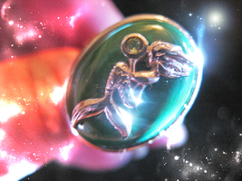 Haunted Ring Master Siren Extraordinary Enchantment Golden Royal Ooak Magick - £218.58 GBP