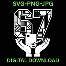 Funny Six Seven 67 Meme Gen Alpha Slogan Hands gift for assistant manage... - $32.10 MXN