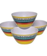 Four (4) BRYLANEHome ~ Melamine ~ ALMIRA ~ 6&quot; X 2.75&quot; ~ Multi-Colored Bo... - $551.25 MXN
