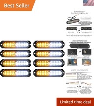 Waterproof 12-LED Strobe Lights - 17 Flashing Modes for Emergency Vehicles - $48.00