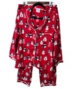 Company Store Pajama Set Women Large 2pc Cardinal Bird Pockets Elastic W... - $35.95