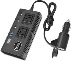 200W Car Power Inverter, Dc 12V To 110V Ac Converter With 2 Ac, And Laptops. - £35.51 GBP