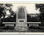 National Donna Rilievo Society Monumento Nauvoo Illinois Il Unp Wb Carto... - £4.50 GBP