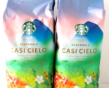 Starbucks 2 Pack Casi Cielo Whole Bean Guatemala Coffee 1 Lb Bags BB 3/23 - £86.84 GBP