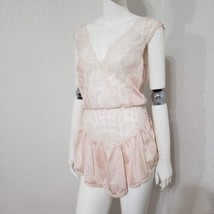 Vintage Chemise Nightdress Womens Medium Pale Pink Short Slip Negligee Tamar - £29.79 GBP