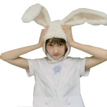 Rabbit Headband Plush Rabbit Ears Hoops White Rabbit Ears Headdress Gifts Photog - £16.09 GBP