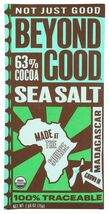 Beyond Good, Organic 63% Chocolate With Sea Salt And Nibs, 2.64 Ounce (1... - $29.69