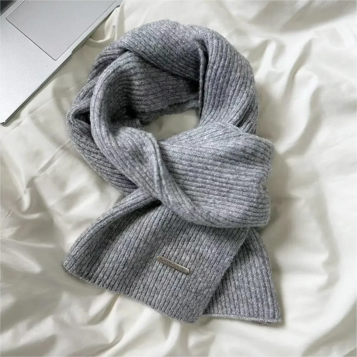 High-Quality Classic Wool Scarf: Warm &amp; Soft Unisex Winter Muffler WJ204... - $18.99