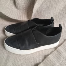 VINCE Leather Loafers Shoes SOFT Black Slip On Shoes Sneakers SZ 8 Euro 38.5 - £33.82 GBP