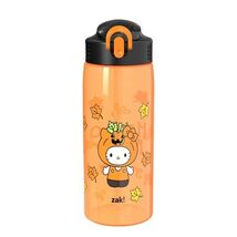 Zak Designs Hello Kitty Halloween Kids Durable Straw Water Bottle Orange... - $19.79