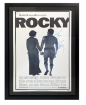 Sylvester Stallone Autographed 24&quot; x 36&quot; Rocky 1 Framed Movie Poster Fanatics - £1,760.70 GBP