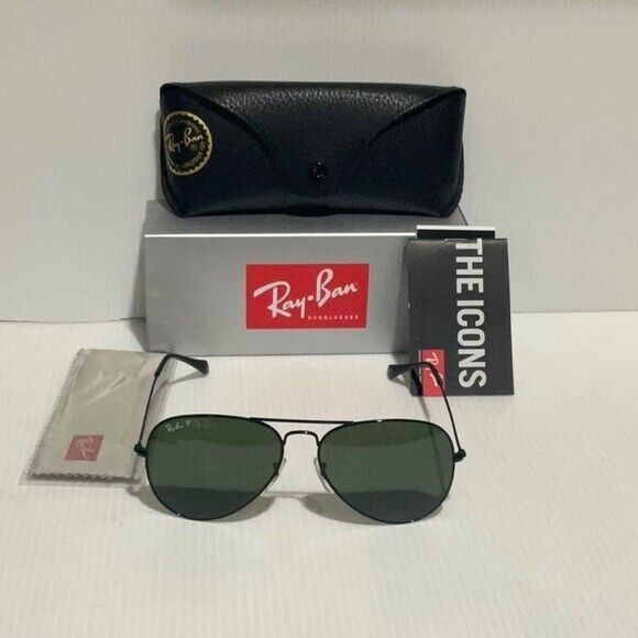 Primary image for Ray ban sunglasses rb3025 polarized gray lenses black frame size 58mm