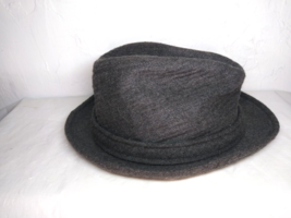 Country Gentleman Men&#39;s Hat Fedora Curved up Bill Type - Grey Wool - £10.22 GBP