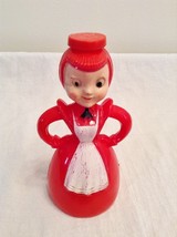 Vintage 1950s Merry Maid Laundry Sprinkler Red w/ Cap Great Color Kitsch... - $23.82