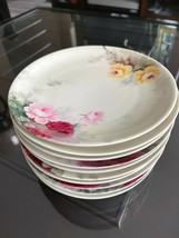 Antique &amp; Signed Weimar Germany 11 Luncheon Plates 8.5&quot; - $88.20