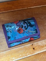 Paperchase Blue w Purple &amp; Red Plastic w Nylon Trim Wallet – 5.25 x 3.5 ... - £8.99 GBP