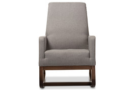 Roana Gray Fabric Upholstered Rocking Chair - $11,149.98 MXN