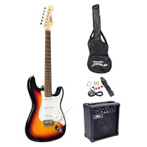 PylePro Full Size Electric Guitar Package w/Amp, Case &amp; Accessories, Electric Gu - £224.10 GBP