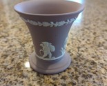 Vintage Wedgwood Lilac Jasperware &quot;Four Seasons&quot; Cherubs Vase Pot~3 1/4&quot;... - £15.81 GBP