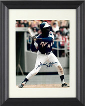 Hank Aaron signed Atlanta Braves MLB 11x14 Photo w/ 755 Custom Framing- Beckett  - £255.28 GBP