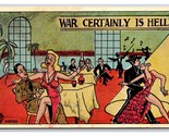 Comic Military War Certainly is Hell UNP WB Postcard G19 - $4.90