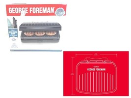 George Foreman 5-Serving Classic Plate Electric Indoor Grill &amp; Panini Press - £29.74 GBP