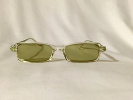 Face a Face mens unisex polarized sunglasses clear frame lime green tint... - $42.26