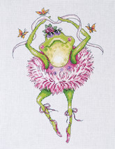 Design Works Counted Cross Stitch Kit 7&quot;X10&quot;-Frog Dancer (14 Count) - £16.44 GBP