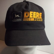 VTG John Deere Power Black Snapback Trucker Hat Cap K Product - £22.33 GBP