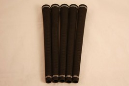 New 5 Piece Replacement Regrip Golf Club Black High Traction S Velvet Pattern - £16.35 GBP