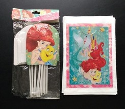 Disney&#39;s Ariel  Little Mermaid 16 Pc Loot Treat Bags For Party Favors &amp; ... - $7.91