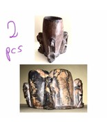 Vintage Carved Soap Stone Monkey Ink Brush Wash See Speak Hear No Evil T... - $624.64 MXN