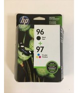 HP 96 Black &amp; 97 Tri-Color Genuine Ink Cartridges 2 Pack OCT 2018 - £18.13 GBP