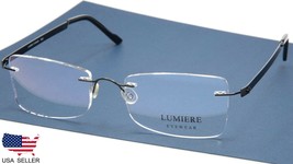 New Lumiere Eyewear Italy T1025 C01 Black Eyeglasses Rimless 54-19-140 B34mm - £50.90 GBP