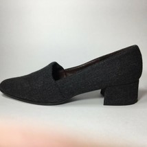 RENZO FONTANELLI  Womens Pumps Sz 6.5 AAAA Gray Fabric Shoes Heels Made ... - $20.62
