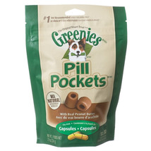 Greenies Pill Pockets Peanut Butter Flavor Capsules 7.9 oz Greenies Pill Pockets - £20.42 GBP