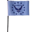 Moon Wholesale Lot 6 USAF Air Force Wing Blue 4&quot;x6&quot; Flag Desk Table Stic... - £5.41 GBP