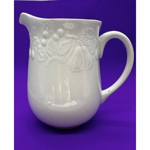 Gibson Designs Embossed Raised Fruit White Pitcher 64 oz. - $20.56