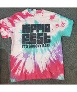 Hippie Adult Unisex Mens Tye Large Shirt Hippie Fest Groovy Baby - £12.12 GBP