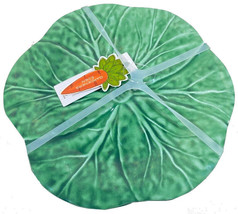 Gardeners Eden Spring Easter Green Cabbage Leaf Side Melamine App Plates Set of4 - £37.59 GBP