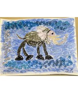 Handcrafted Quilled Paper Art Elephant in the Sky Wall Paper Art - £19.61 GBP