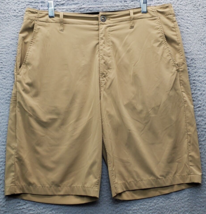 Volcom Bermuda Shorts Mens Size 33 Tan Polyester Pockets High Rise Flat ... - £14.29 GBP