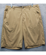 Volcom Bermuda Shorts Mens Size 33 Tan Polyester Pockets High Rise Flat ... - $25.35 CAD