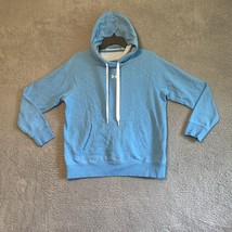 Under Armour Hoodie Women&#39;s Medium Loose Fit Light Blue Pullover White Logo - £9.88 GBP