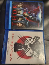 Lot Of 2 Marvel&#39;s : The Wolverine +Thor (Blu-ray+ Dvd+ Digital Disc) Very Nice - £5.94 GBP