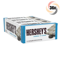 Full Box 36x Bars Hershey&#39;s Cookies &#39;N&#39; Creme White Chocolate Candy Bar | 1.55oz - £46.20 GBP
