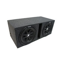 Universal Car Stereo Vented Port Dual 12&quot; Kicker Comp C12 Sub Box - Final 2 Ohm - £250.94 GBP