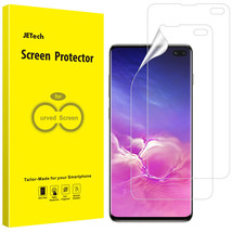 Jetech Screen Protector For Galaxy S10 Plus S10+ Tpu Ultra Hd Film 2-Pack - £17.56 GBP