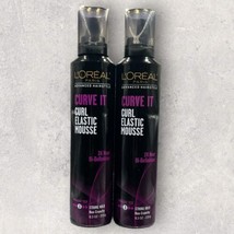2 x L'Oréal Paris Advanced Hairstyle CURVE IT Curl Elastic Mousse 8.3 oz - £27.21 GBP