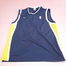 Nike Basketball Jersey Teen Youth Large Blue Yellow Sleeveless NBA Team ... - $16.67